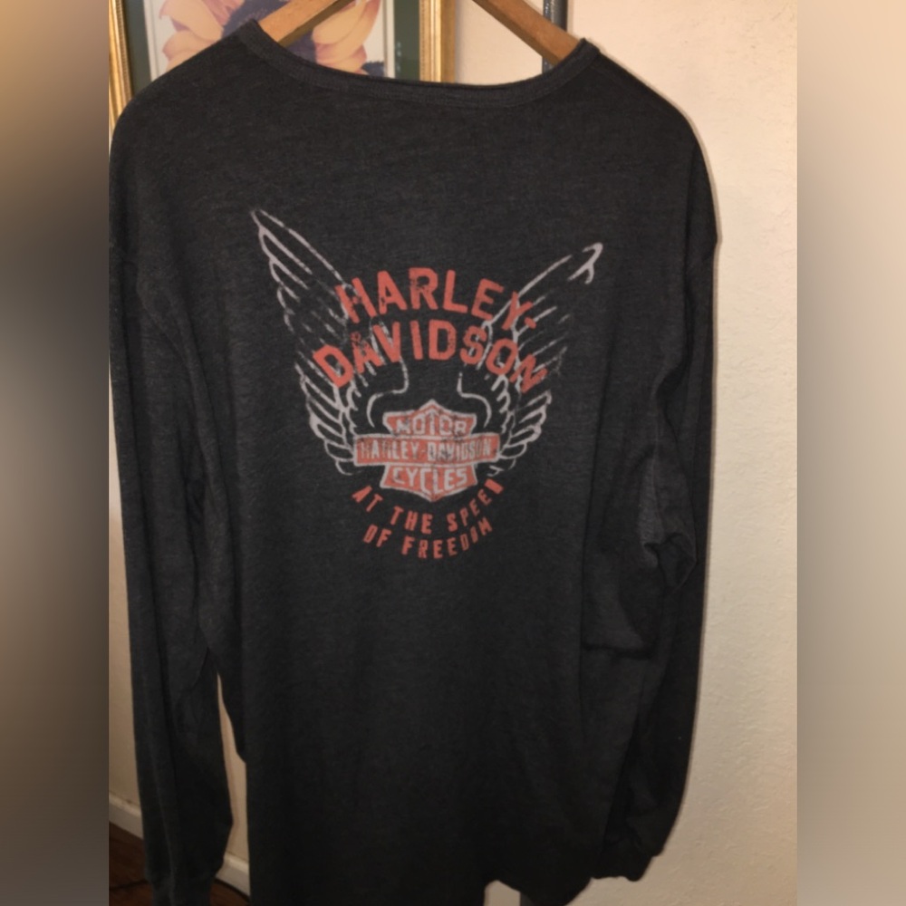 Harley-Davidson Gray Long Sleeve Shirt